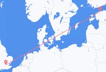 Vols de Londres, Angleterre à Tallin, Estonie