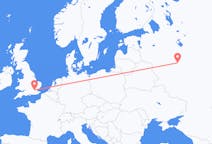 Flyrejser fra Moskva, Rusland til London, England