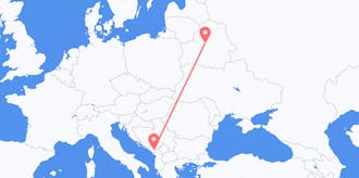 Flights from Belarus to Montenegro