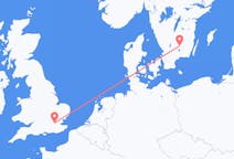 Flyreiser fra Växjö, Sverige til London, England