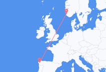 Lennot Santiago de Compostelasta Stavangeriin
