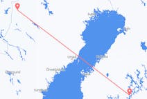 Fly fra Jyväskylä til Hemavan