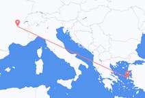 出发地 法国出发地 里昂目的地 希腊希俄斯的航班