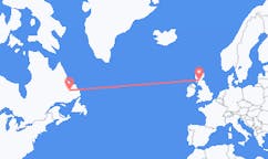 Flyg från Happy Valley-Goose Bay, Kanada till Glasgow, Skottland