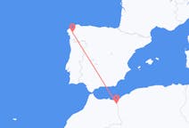 出发地 摩洛哥从乌季达出发目的地 西班牙圣地亚哥 － 德孔波斯特拉的航班