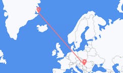 出发地 格陵兰出发地 斯科斯比鬆目的地 罗马尼亚蒂米什瓦拉的航班