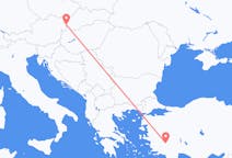 出发地 斯洛伐克出发地 布拉迪斯拉发目的地 土耳其代尼茲利的航班