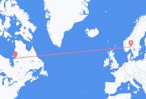 Flyreiser fra Kuujjuarapik, til Oslo