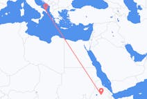 Flyreiser fra Lalibela, Etiopia til Brindisi, Italia