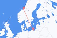 Flights from Trondheim to Gdansk