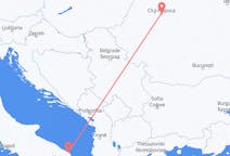 Flyg från Brindisi, Italien till Cluj-Napoca, Rumänien