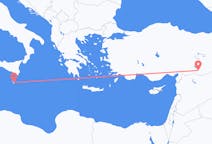 Vluchten van Malta, Malta naar Sanliurfa, Turkije