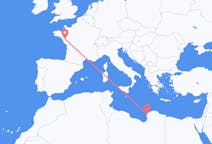 Flights from Benghazi, Libya to Nantes, France