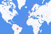 Flyrejser fra Cuiabá, Brasilien til Bodø, Norge
