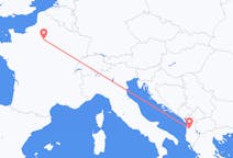 Flyreiser fra Paris, Frankrike til Tirana, Albania