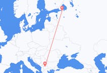 북 마케도니아 스코페에서 출발해 러시아 상트페테르부르크로(으)로 가는 항공편