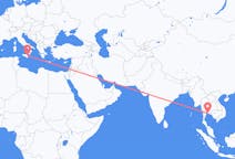 Flights from Pattaya, Thailand to Catania, Italy