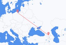 Loty z Tbilisi, Gruzja do Gdańsk, Polska