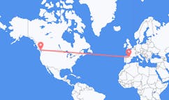 Flyreiser fra Vancouver, Canada til Logrono, Spania