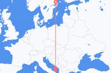 Flyg från Brindisi, Italien till Stockholm, Sverige