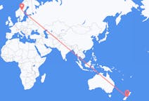 Fly fra Christchurch til Östersund