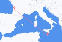 Flights from Bordeaux in France to Valletta in Malta