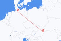 Vluchten van Debrecen, Hongarije naar Hamburg, Duitsland