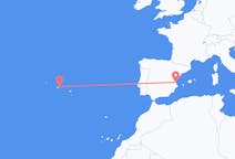 Flights from São Jorge Island, Portugal to Valencia, Spain