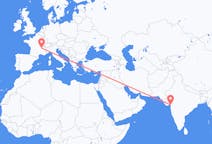 Loty z Surat w Indiach do Lyonu we Francji