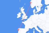 Flyg från Bergen, Norge till Porto, Portugal