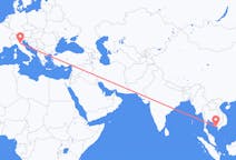Flyg från Phu Quoc, Vietnam till Bologna, Italien