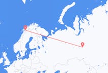 Fly fra Nizhnevartovsk til Narvik