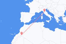 Loty z Tindouf, Algieria do Florencji, Włochy