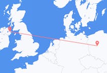 Flights from Poznań in Poland to Belfast in Northern Ireland