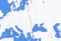 Vluchten van Riga, Pescara, Letland naar Dalaman, Turkije