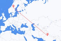 Flyreiser fra New Delhi, India til Östersund, Sverige
