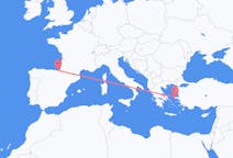 Loty z miasta Chios do miasta San Sebastián