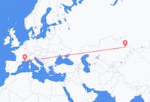 Flyrejser fra Semey, Kasakhstan til Marseille, Frankrig