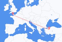 Flyreiser fra Eskişehir, Tyrkia til Saint Helier, Jersey