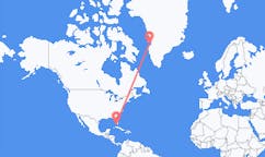 Flyreiser fra Key West, USA til Aasiaat, Grønland