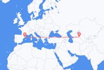 Flyg från Urgentj, Uzbekistan till Barcelona, Spanien