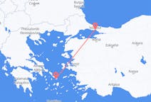 Vluchten van Istanboel, Turkije naar Mykonos, Griekenland
