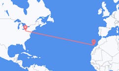 Flyrejser fra Pittsburgh til Lanzarote