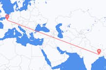 印度出发地 杜爾加布爾飞往印度目的地 巴黎的航班