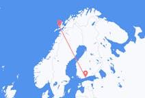 Flights from Stokmarknes, Norway to Helsinki, Finland