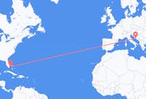 出发地 巴哈马比米尼目的地 克罗地亚斯普利特的航班