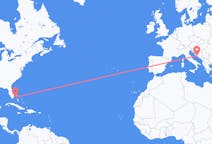 Flyrejser fra Bimini til Split