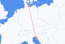 Flyreiser fra Pula, Kroatia til Lubeck, Tyskland