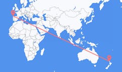 Flyrejser fra Whangarei, New Zealand til La Coruña, Spanien