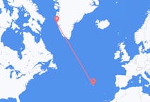 出发地 格陵兰出发地 瑪尼特索克目的地 葡萄牙蓬塔德尔加达的航班